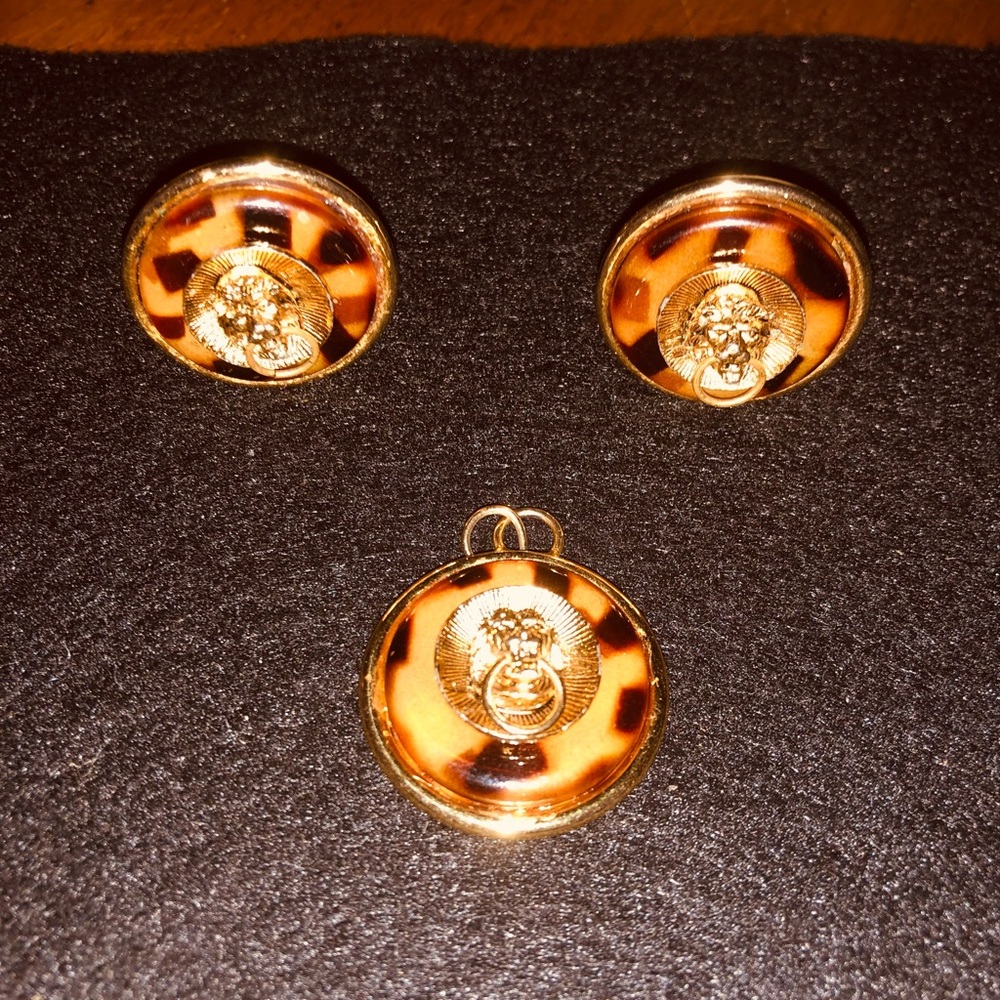 Anne Klein Vintage Pendant & Earrings